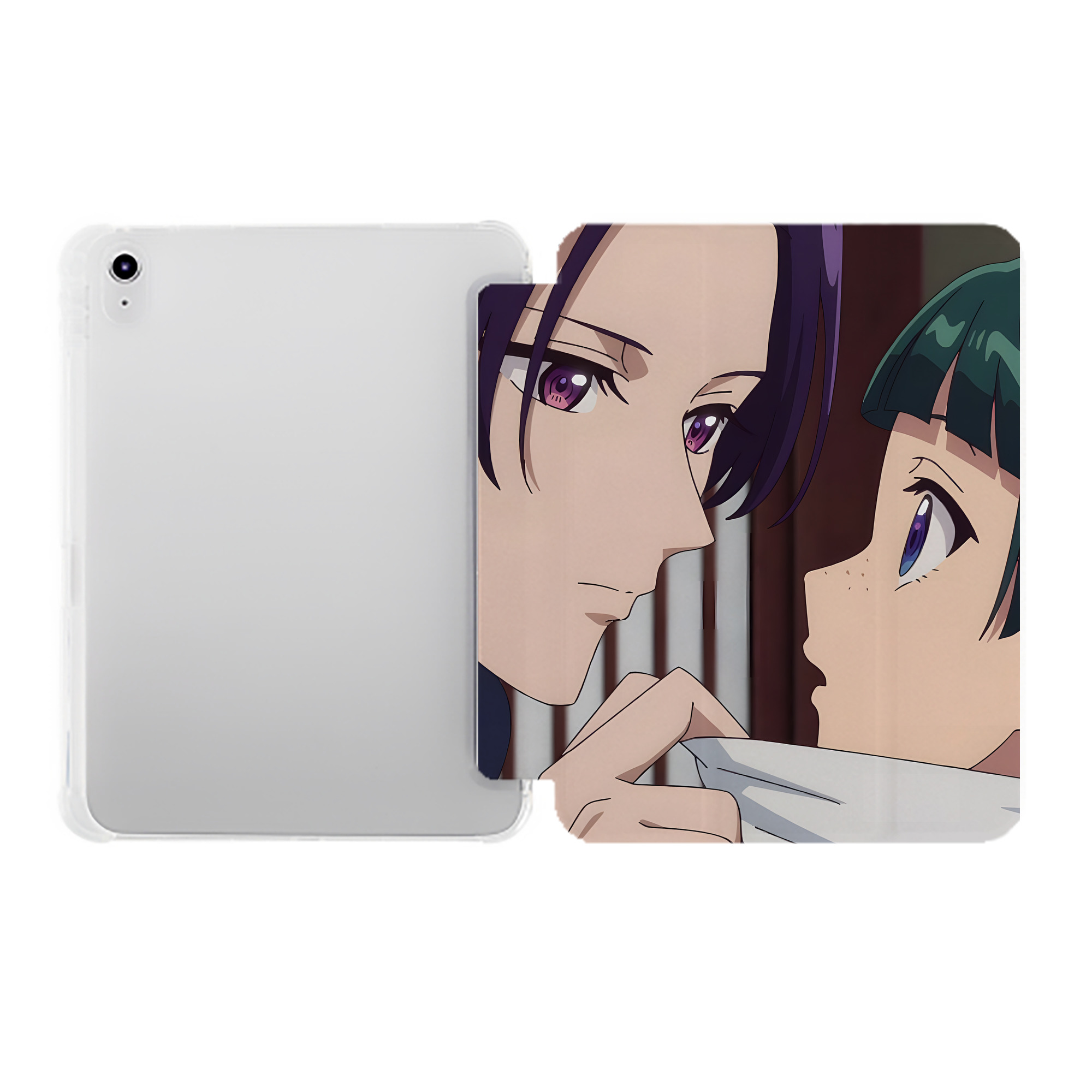 （画像用） 薬屋のひとりごと The Apothecary Diaries IPad ケース ペン収納付き 三つ折りスタンド PUレザー×シリコン 対応機種9.5/10.5/10.9インチ